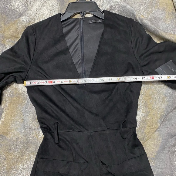 Zara Trafaluc Black Suede Romper - Picture 11 of 12